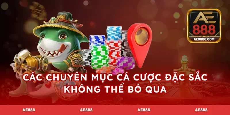 Các chuyên mục cá cược đặc sắc không thể bỏ qua