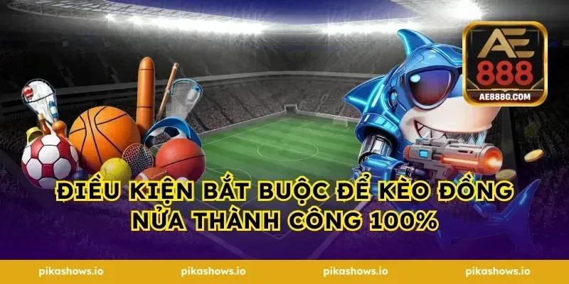 Điều kiện bắt buộc để kèo đồng nửa thành công 100%
